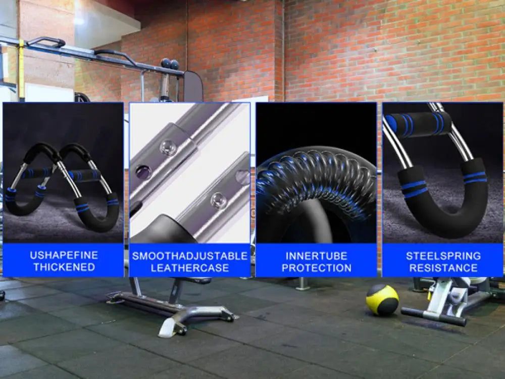 65*17.5cm Twister Arm Exerciser With Foam Handle 40-50kg Adjustable Chest Workout Bar Forearm Triceps Muscle Fitness Equipment