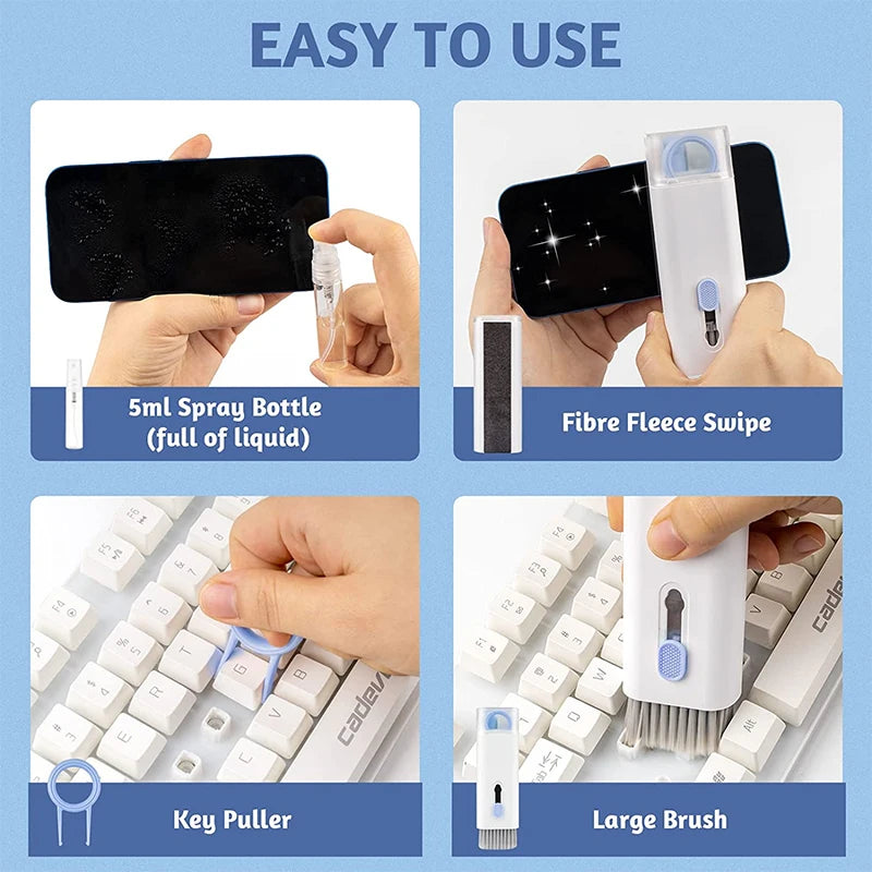 Electronics Cleaning Kit - 7-in-1 for Laptop, Keyboard, Screen & Earphones