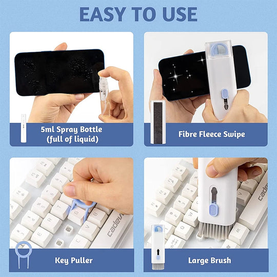 Electronics Cleaning Kit - 7-in-1 for Laptop, Keyboard, Screen & Earphones