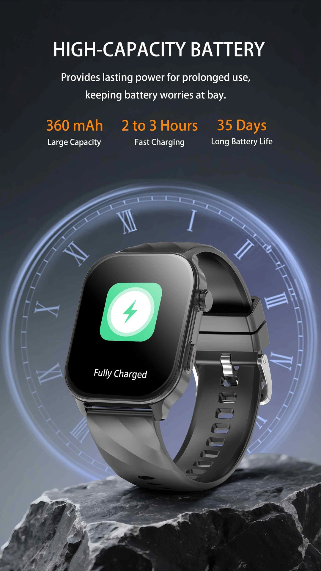 GPS Smart Watch - Heart Rate Blood Oxygen Pressure Bluetooth Call NFC