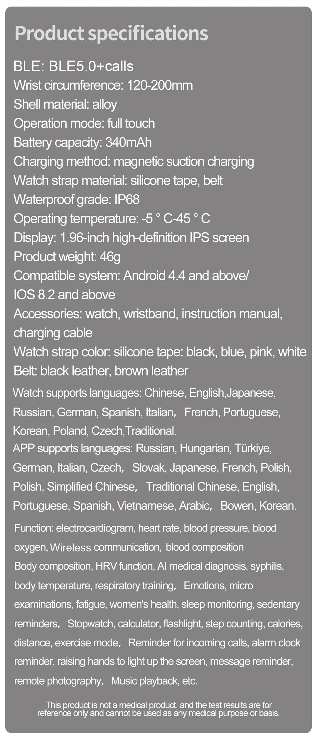 Smart Watch for Women - Heart Rate Health Tracker Menstrual Monitor