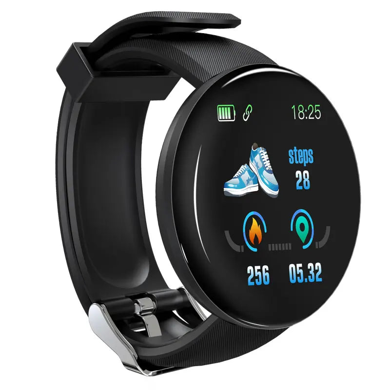 Smart Watch - Heart Rate Monitor Fitness Tracker Round Digital Watch