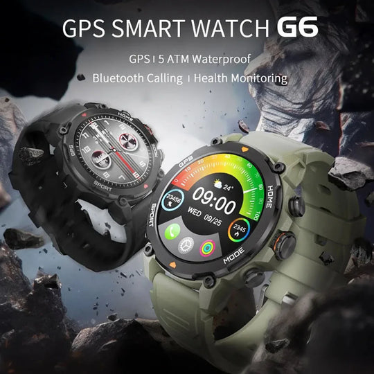GPS Smartwatch - 1.43" AMOLED AI Sport Fitness Tracker with Bluetooth Call & Compass
