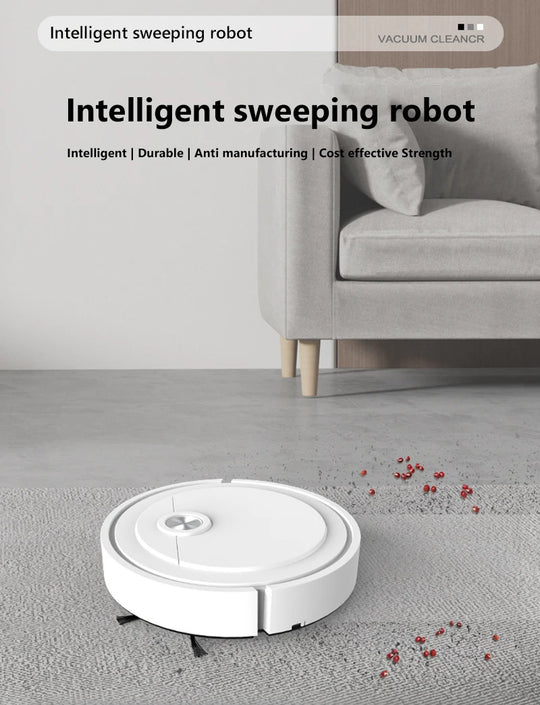 Smart Robot Vacuum & Mop - 3-in-1 Floor Cleaner for Pet Hair, Carpet & Hard Floors