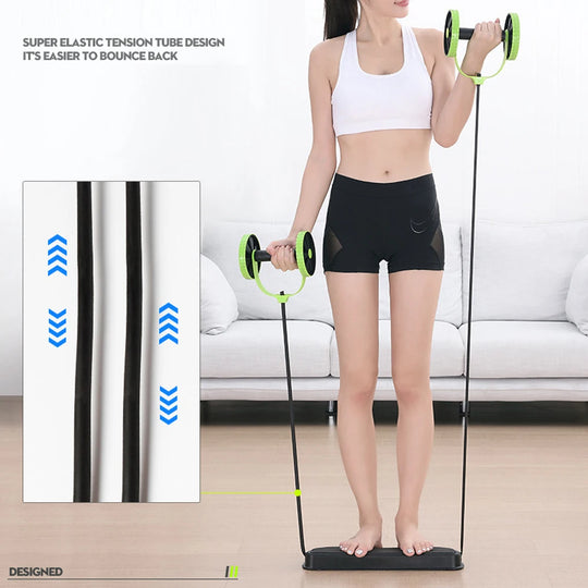 Ab Roller for Abs Workout Multifunctional Thicker No Noise Ab Roller Wheel Exercise Equipment Easy to Use Ab Roller Body Shaping