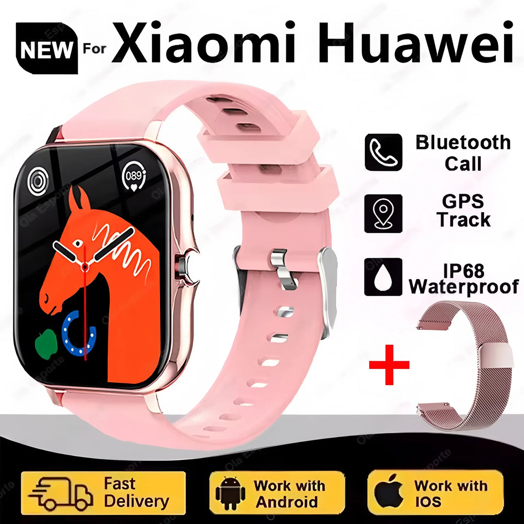Smart Watch - AMOLED Bluetooth Call GPS NFC Waterproof Fitness Tracker