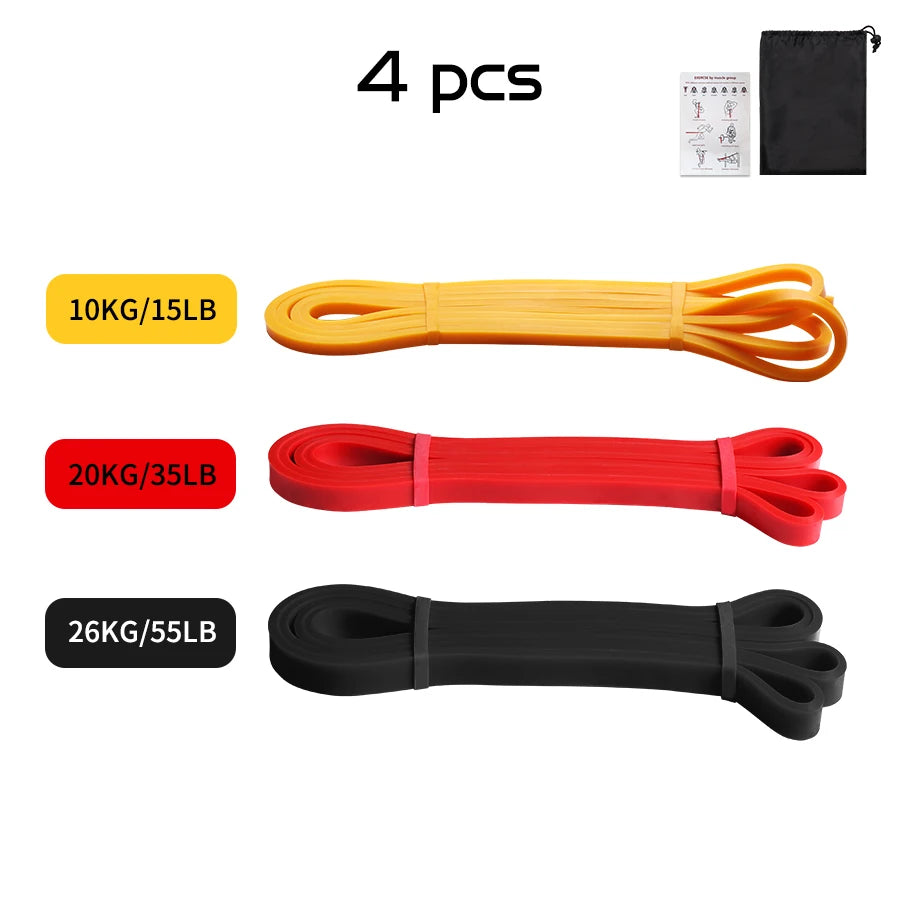 Heavy Duty Latex Resistance Band Exercise Elastic Band For Sport  Strength Pull Up Assist Band Workout Pilates Fitness Equipment