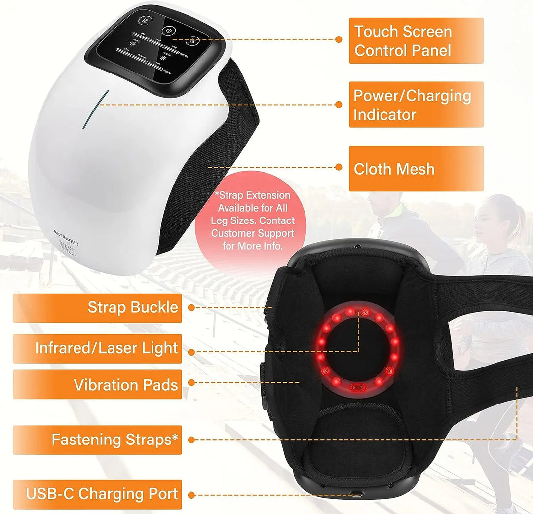 Knee Massager - Infrared Heat & Vibration for Joint Pain Relief