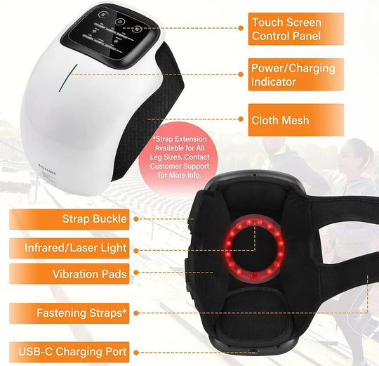Knee Massager - Infrared Heat & Vibration for Joint Pain Relief