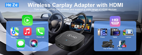 Wireless CarPlay Adapter - USB Dongle for Wired to Wireless CarPlay