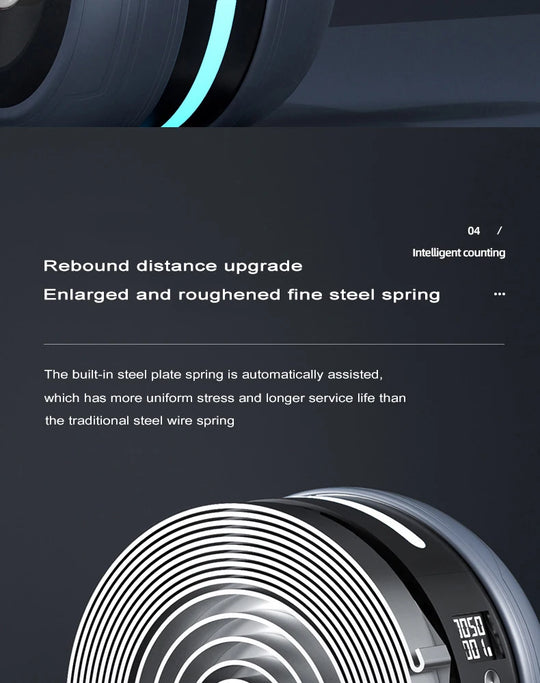 Intelligent Automatic Rebound Ab Roller, Abdominal Wheel for camping, Silent Fitness, Abdominal Strengthening Wheel