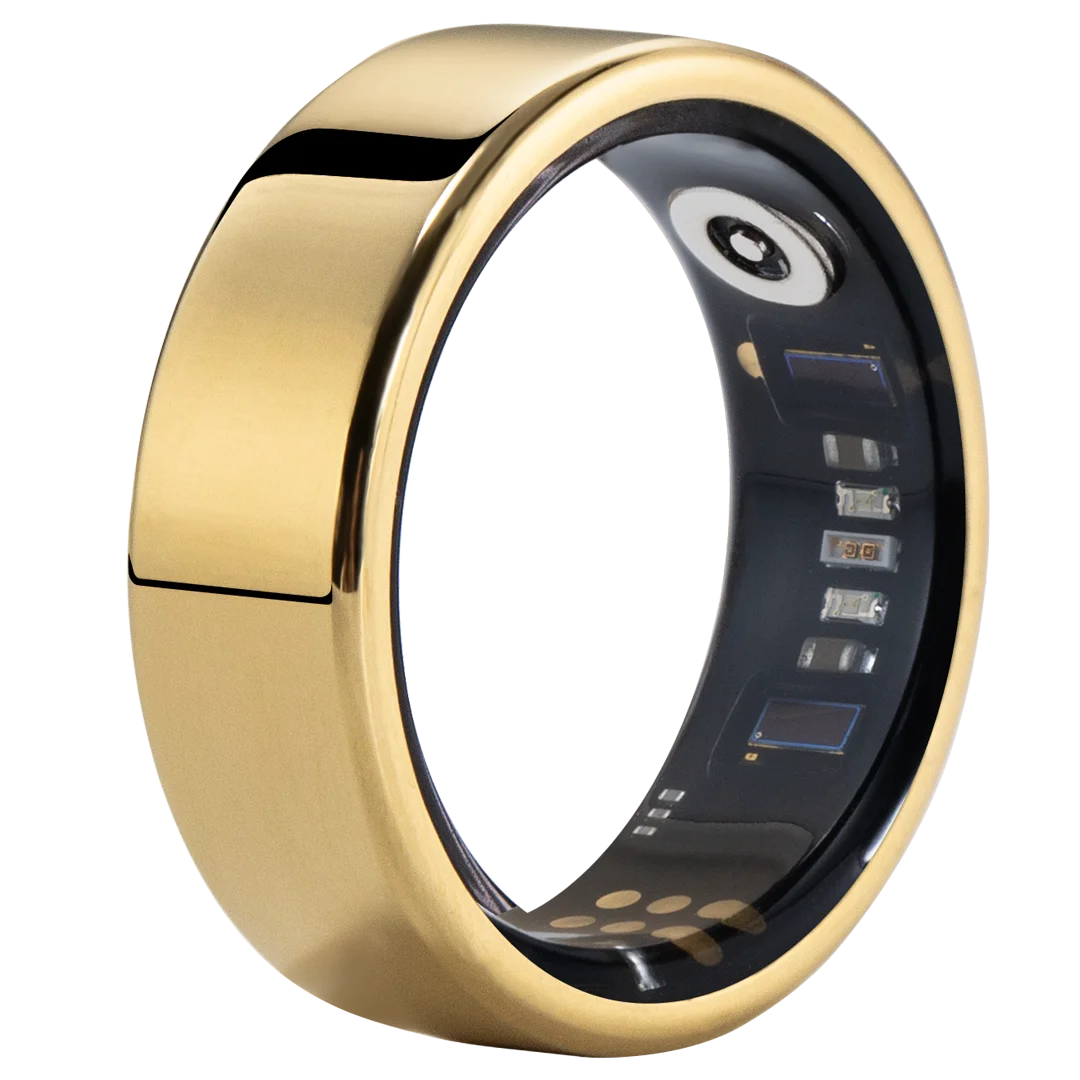 Smart Ring Fitness Tracker - Heart Rate Sleep Monitor with Charging Case