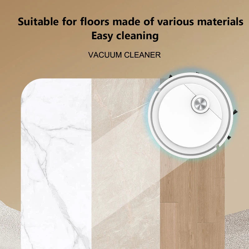 Smart Robot Vacuum & Mop - 3-in-1 Floor Cleaner for Pet Hair, Carpet & Hard Floors