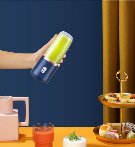 Portable Juicer Cup - 6-Blade Blender Bottle for Smoothies & Fresh Juice