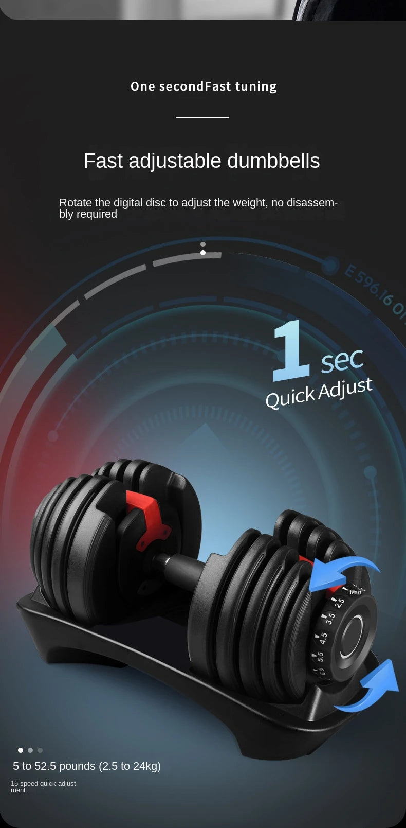 OVOZI Adjustable Dumbbell Men's Dormitory Home Exercise Barbell Kettlebell Exercise Arm Muscle Fitness Equipment Hot New