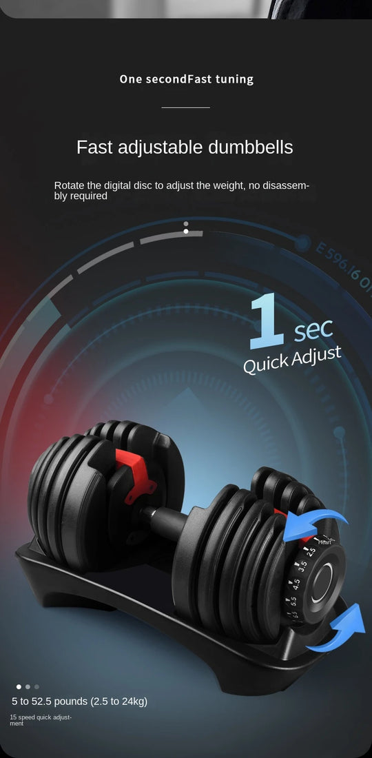 OVOZI Adjustable Dumbbell Men's Dormitory Home Exercise Barbell Kettlebell Exercise Arm Muscle Fitness Equipment Hot New