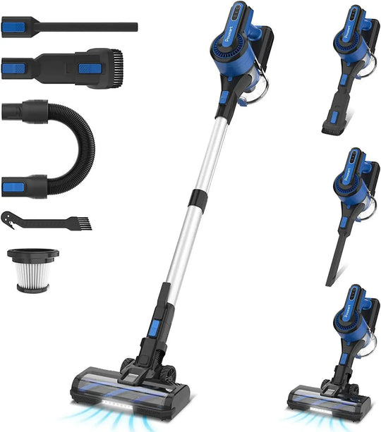 Cordless Vacuum Cleaner - 30KPa 8-in-1 Stick for Hardwood Floors, Pet Hair & Car
