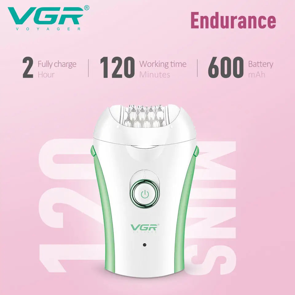 Women Electric Epilator - Wet & Dry, 32 Tweezers, 2 Speeds, USB Charging - for Face, Body, Legs & Bikini