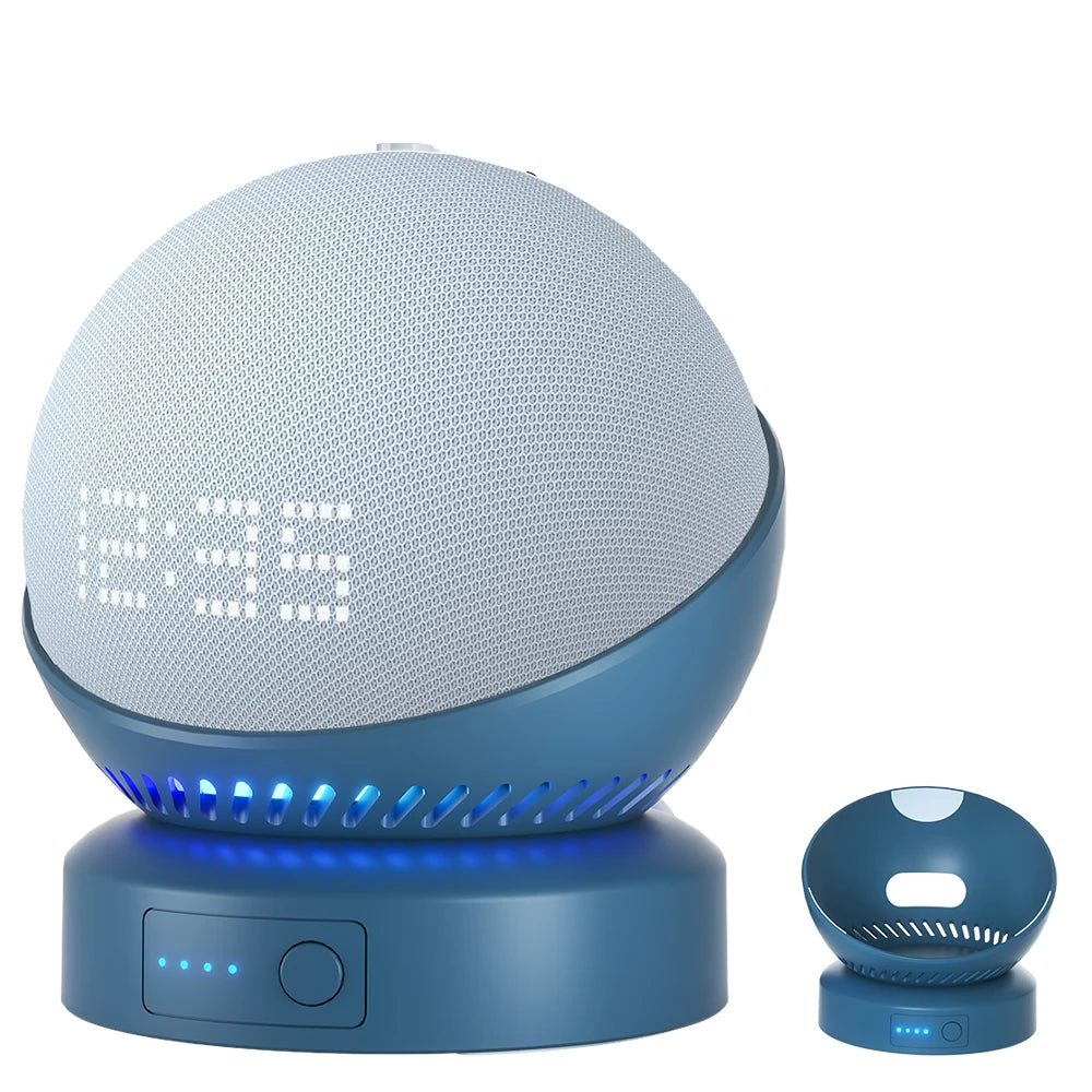 Echo Dot Battery Base - Portable Rechargeable Wireless Base for Echo Dot 4th & 5th Gen
