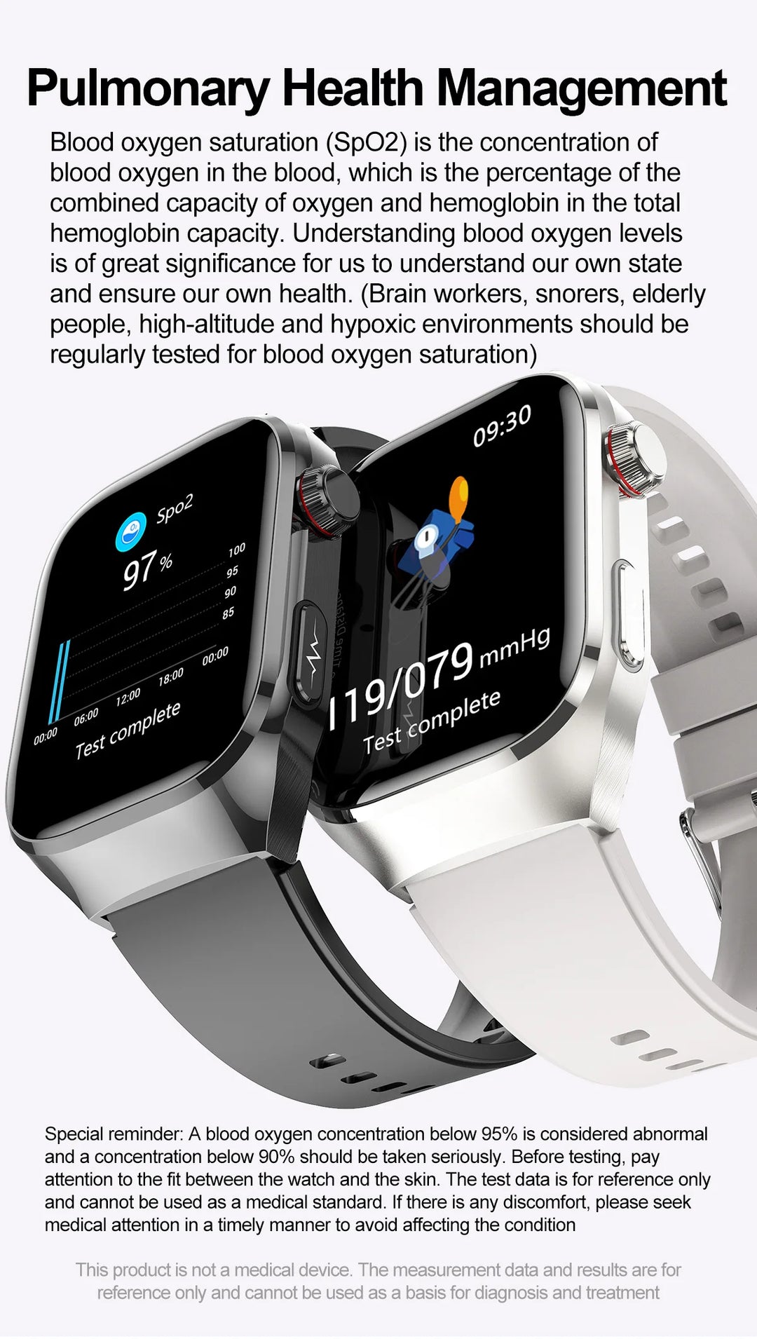 ECG+PPG Health Smartwatch - Heart Rate, Blood Pressure & BT Call Monitor