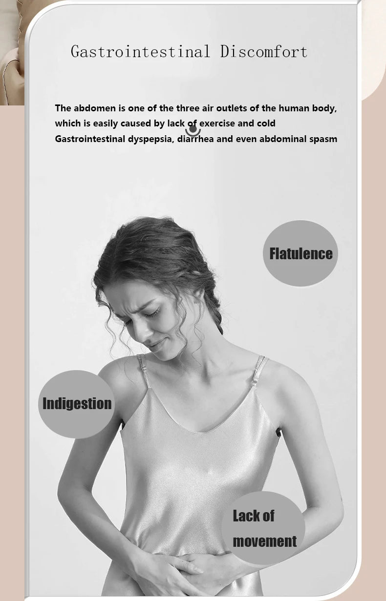 Electric Moxibustion Heating Belt Massager Neck Waist Leg Massage Improve Indigestion