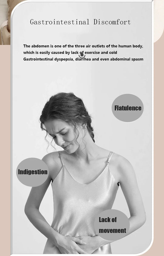 Electric Moxibustion Heating Belt Massager Neck Waist Leg Massage Improve Indigestion