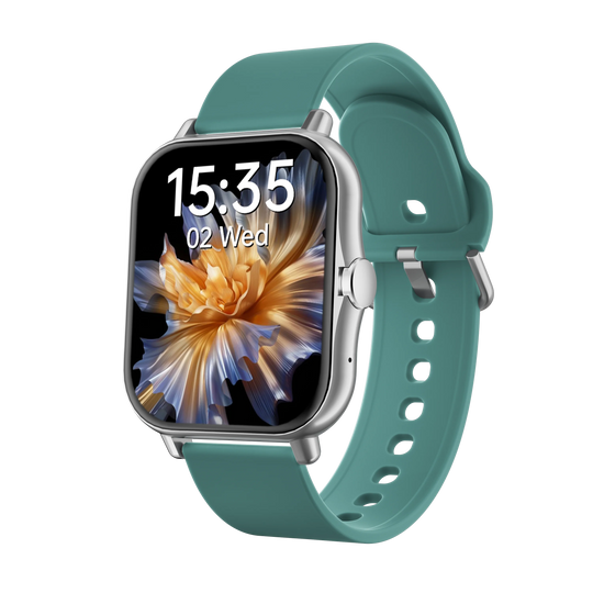 Square Sport Smartwatch - Heart Rate & Sleep Monitor with BT Call