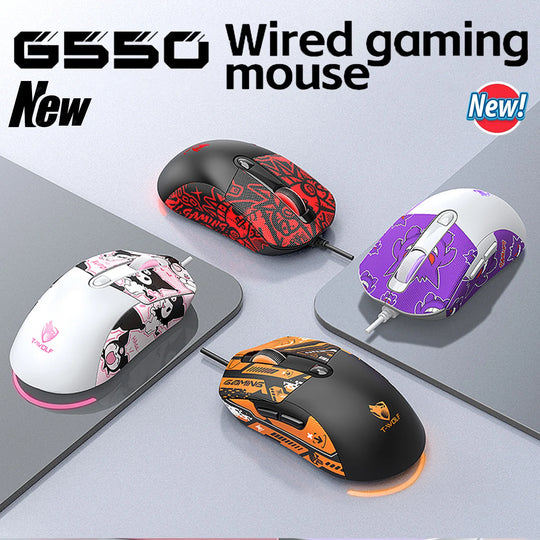 Wired Gaming Mouse - 6-Key High Precision Optical Mouse for PC & Laptop