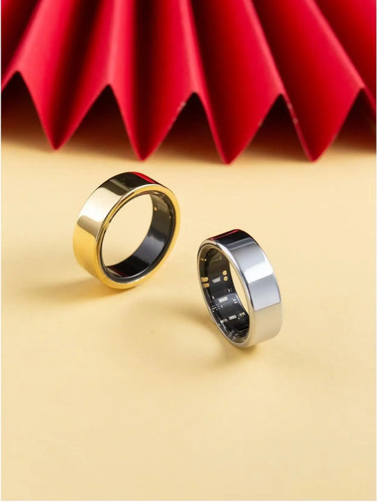 Smart Ring Fitness Tracker - Heart Rate Sleep Monitor with Charging Case