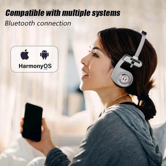 Wireless Retro Over-Ear Headphones - Bluetooth Foldable Noise Cancelling