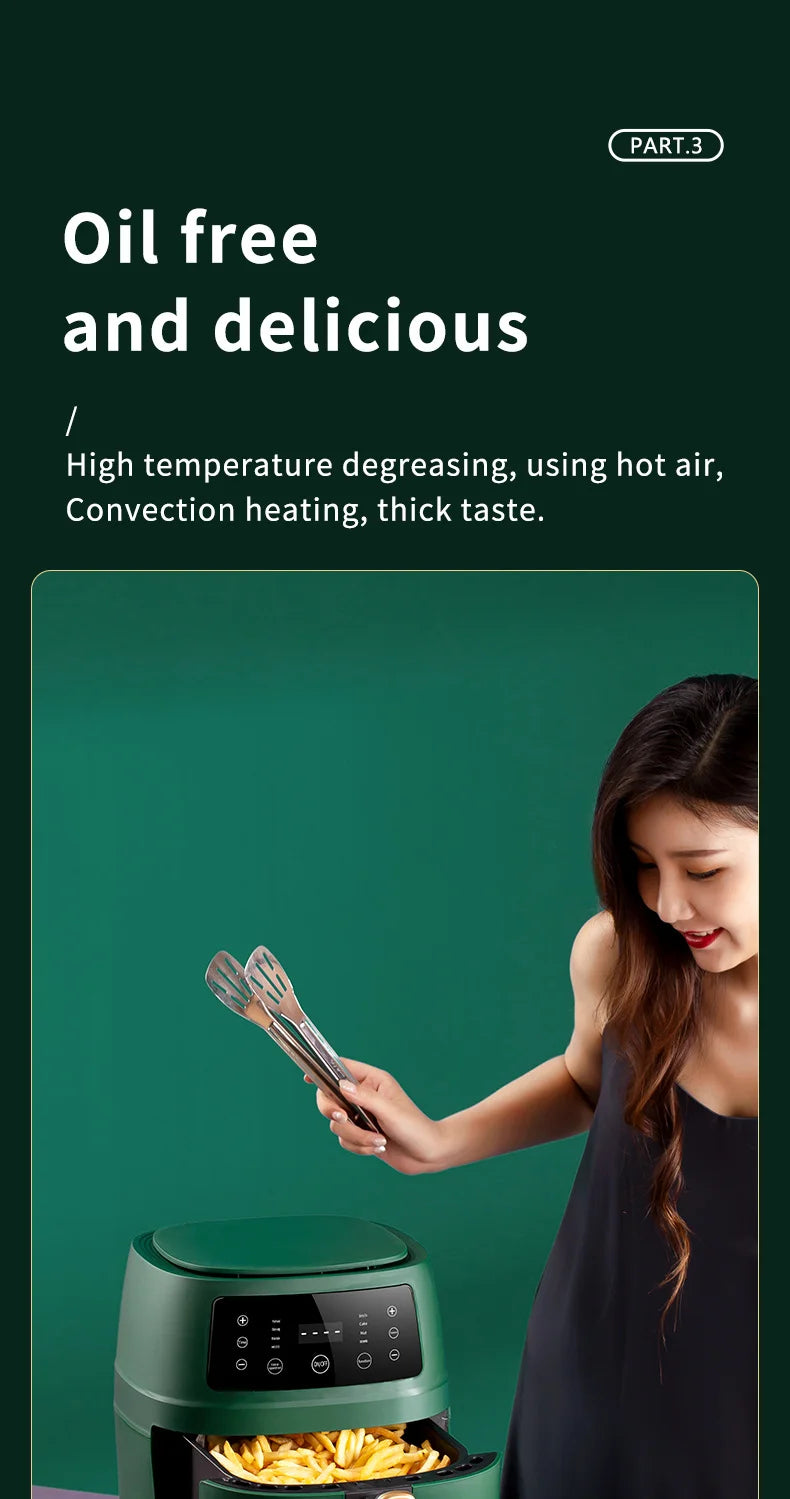 5L Smart Electric Air Fryers