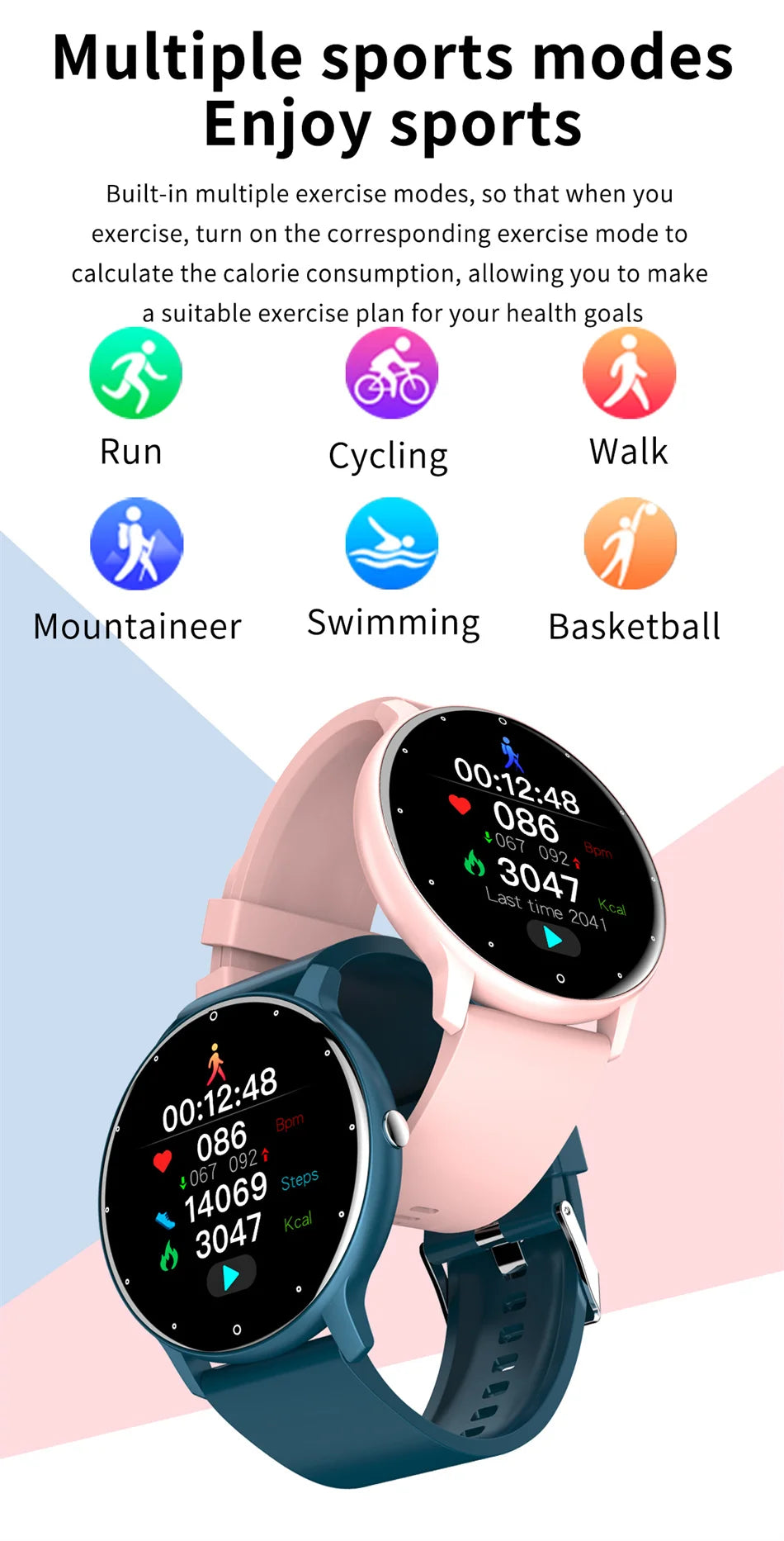 Smart Watch for Men - Sports Fitness Tracker Bluetooth Call