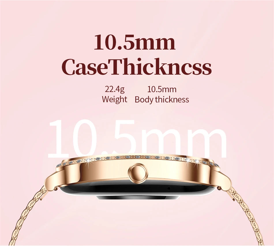Luxury Smart Watch for Women - 1.75" HD Bluetooth Call Heart Rate Fitness Tracker