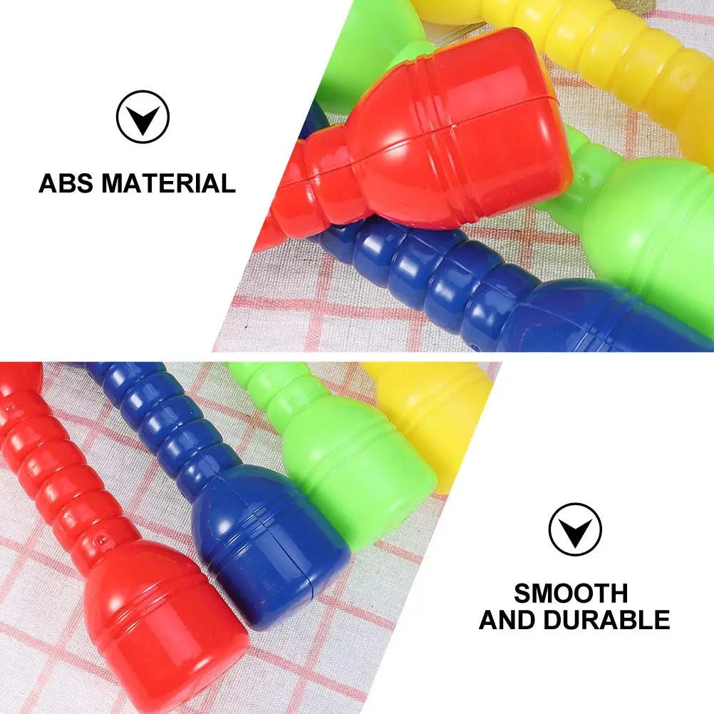 2Pcs Plastic Dumbbells Children'S Sports Fitness Dumbbells Fitness Equipment Children Dumbbell Toddler Toys Fitness kids Barbell