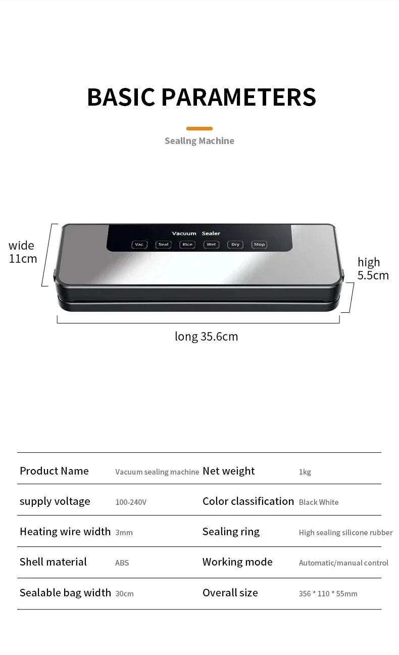 Electric Home Professional Food Vacuum Sealer Machine