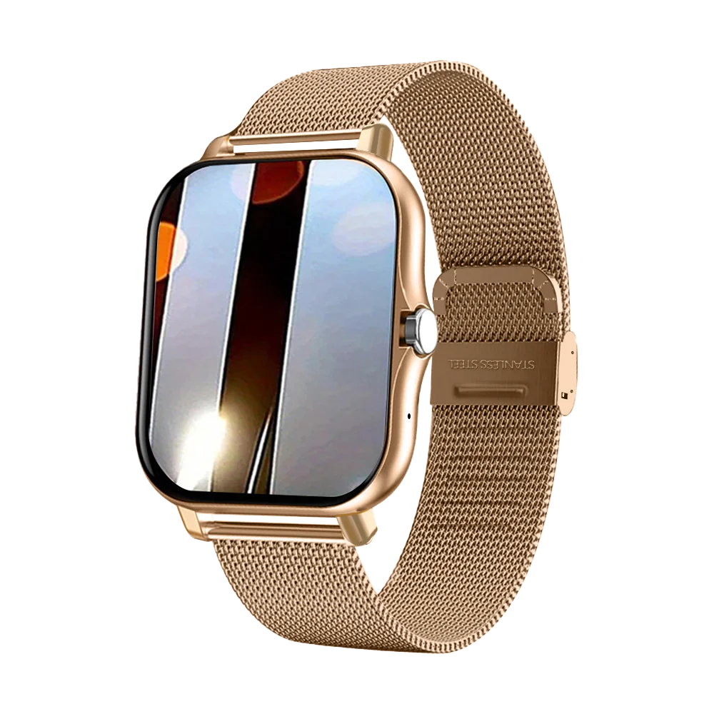 Square Sport Smartwatch - Heart Rate & Sleep Monitor with BT Call