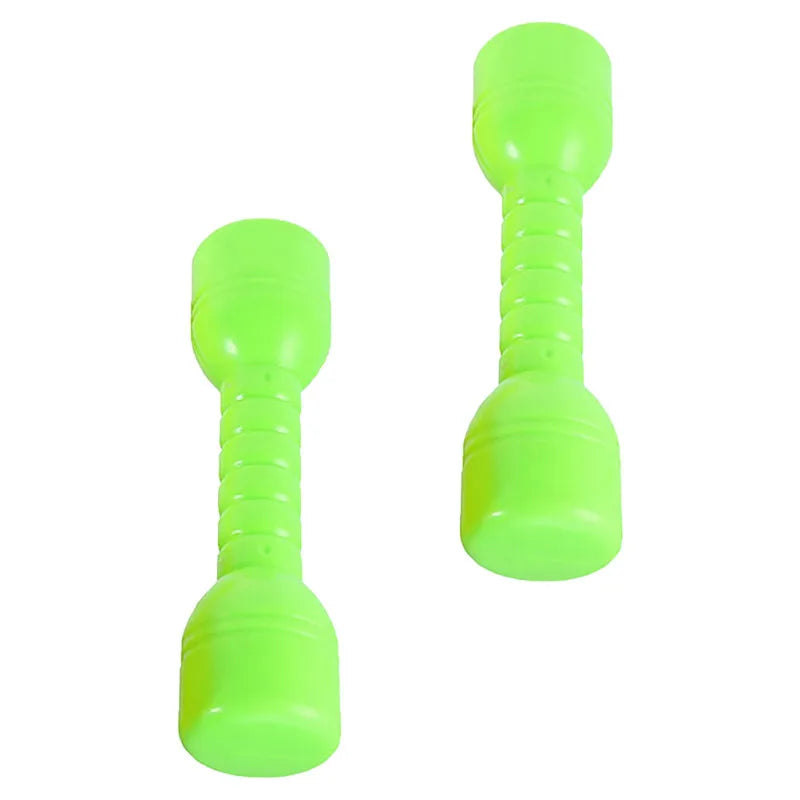 2Pcs Plastic Dumbbells Children'S Sports Fitness Dumbbells Fitness Equipment Children Dumbbell Toddler Toys Fitness kids Barbell