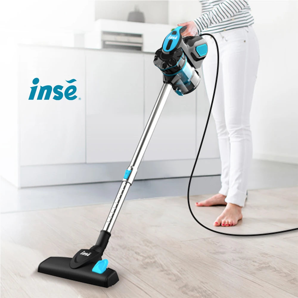 Corded Stick Vacuum Cleaner - 600W Powerful Suction, Bagless, Cyclone Filter - for Home, Pet Hair & Hard Floor