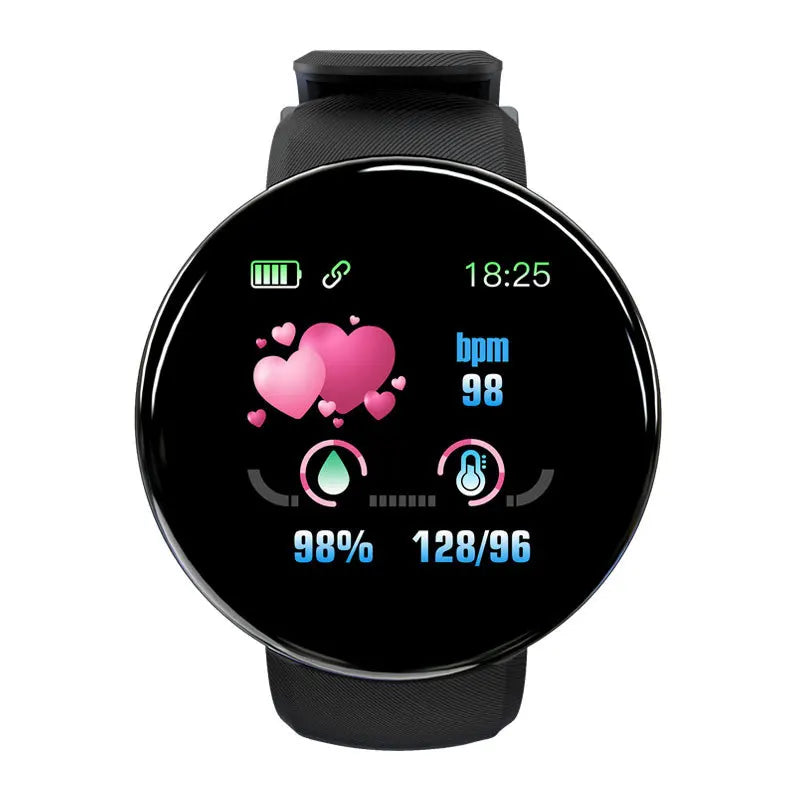 Smart Watch - Heart Rate Monitor Fitness Tracker Round Digital Watch