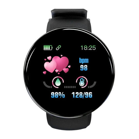 Smart Watch - Heart Rate Monitor Fitness Tracker Round Digital Watch