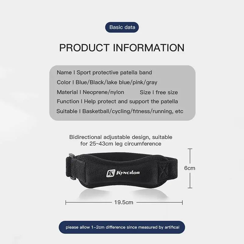 Adjustable Knee Pad for Pain Relief and Knee Support