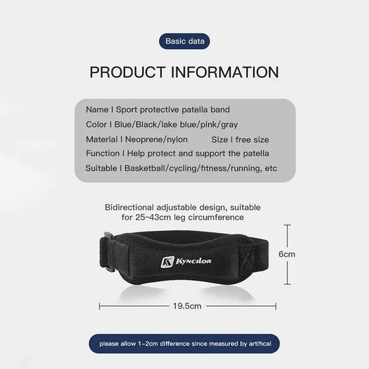 Adjustable Knee Pad for Pain Relief and Knee Support