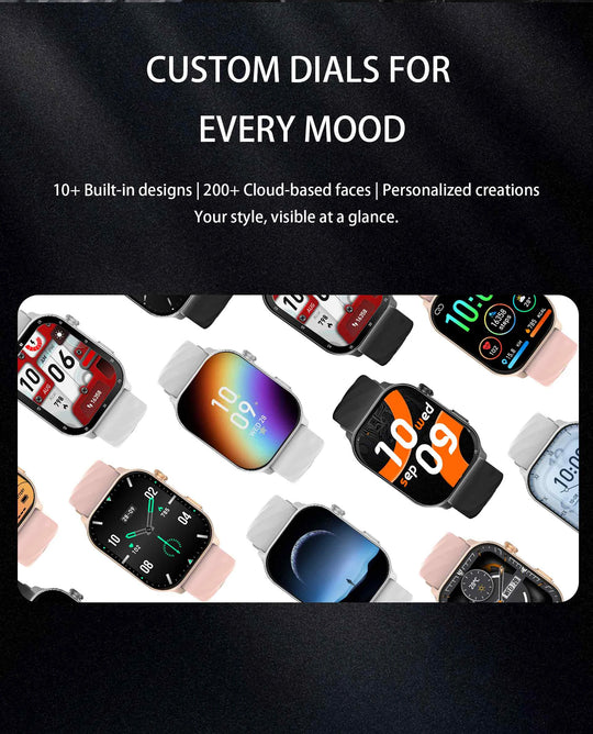 GPS Smart Watch - Heart Rate Blood Oxygen Pressure Bluetooth Call NFC