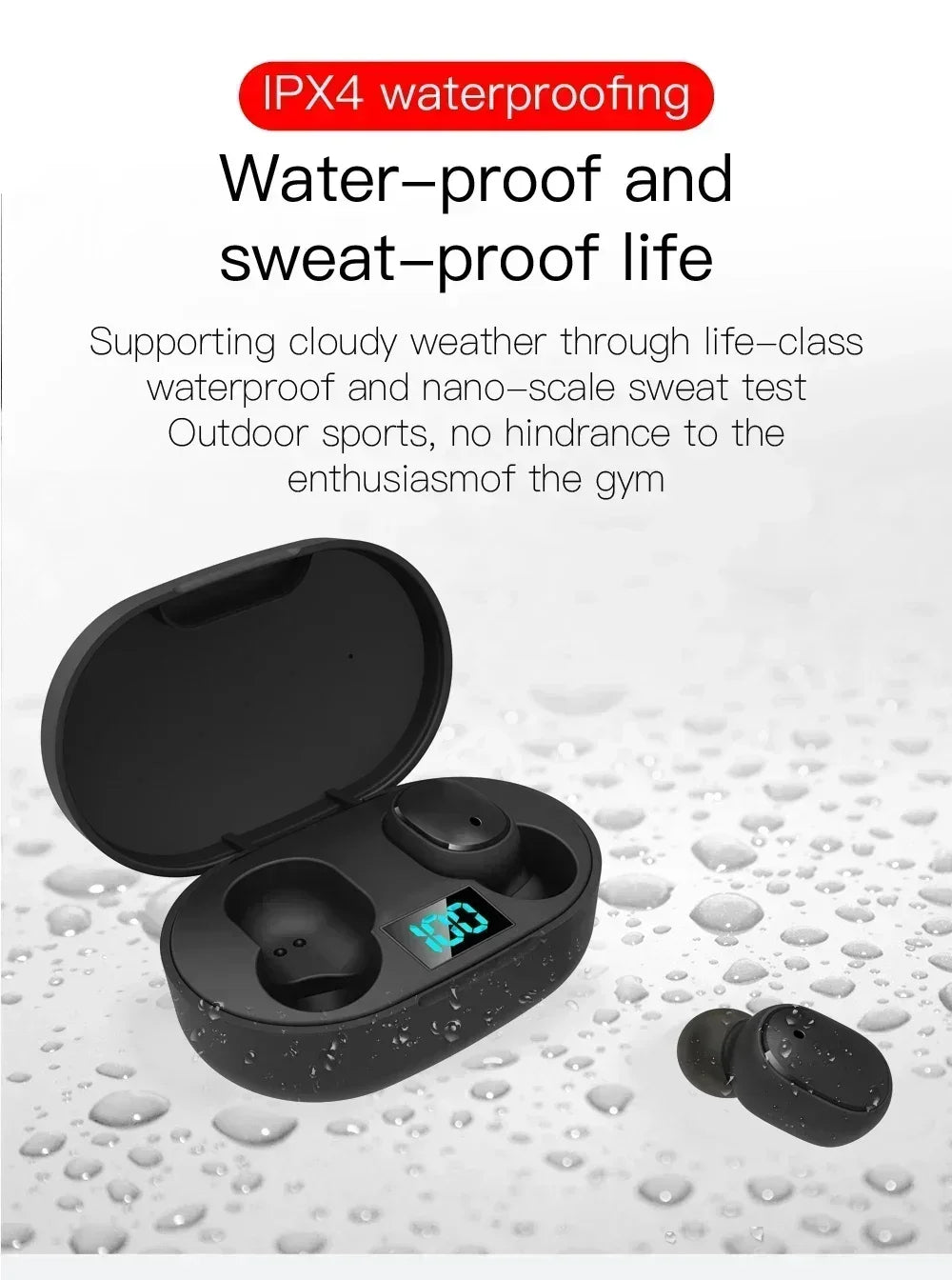 Wireless Bluetooth Earbuds - Noise Cancelling Headphones with Microphone