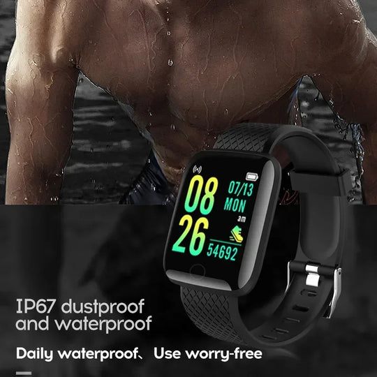 2025 Smartwatch - Full Touch Screen IP67 Waterproof Fitness Tracker