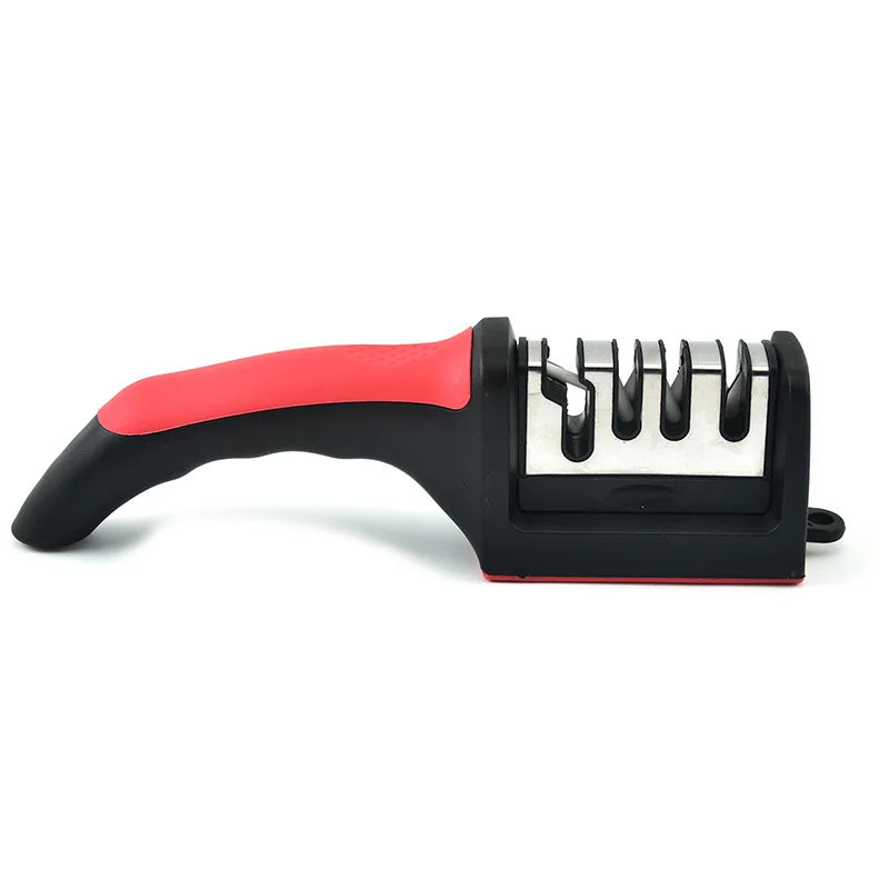 Kitchen Knife Sharpener - 4-Stage Hand-Held Sharpening Tool for All Knives