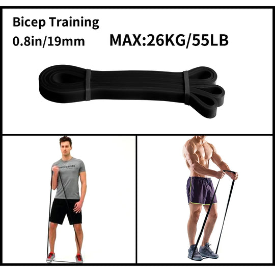 Heavy Duty Latex Resistance Band Exercise Elastic Band For Sport  Strength Pull Up Assist Band Workout Pilates Fitness Equipment