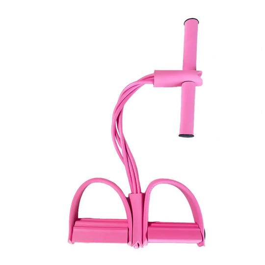 Pedal Resistance Band with Handle - 4/6 Tube Elastic Pull Rope for Yoga & Strength