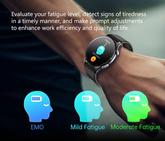 Smart Watch with ECG Health Monitoring - Uric Acid Blood Pressure Blood Oxygen for iOS & Android