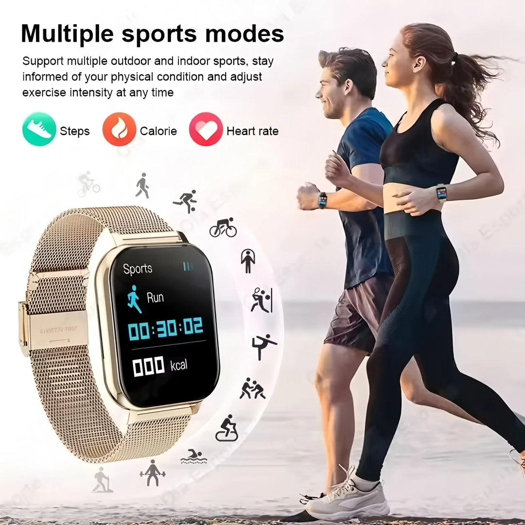 Smart Watch - AMOLED Bluetooth Call GPS NFC Waterproof Fitness Tracker